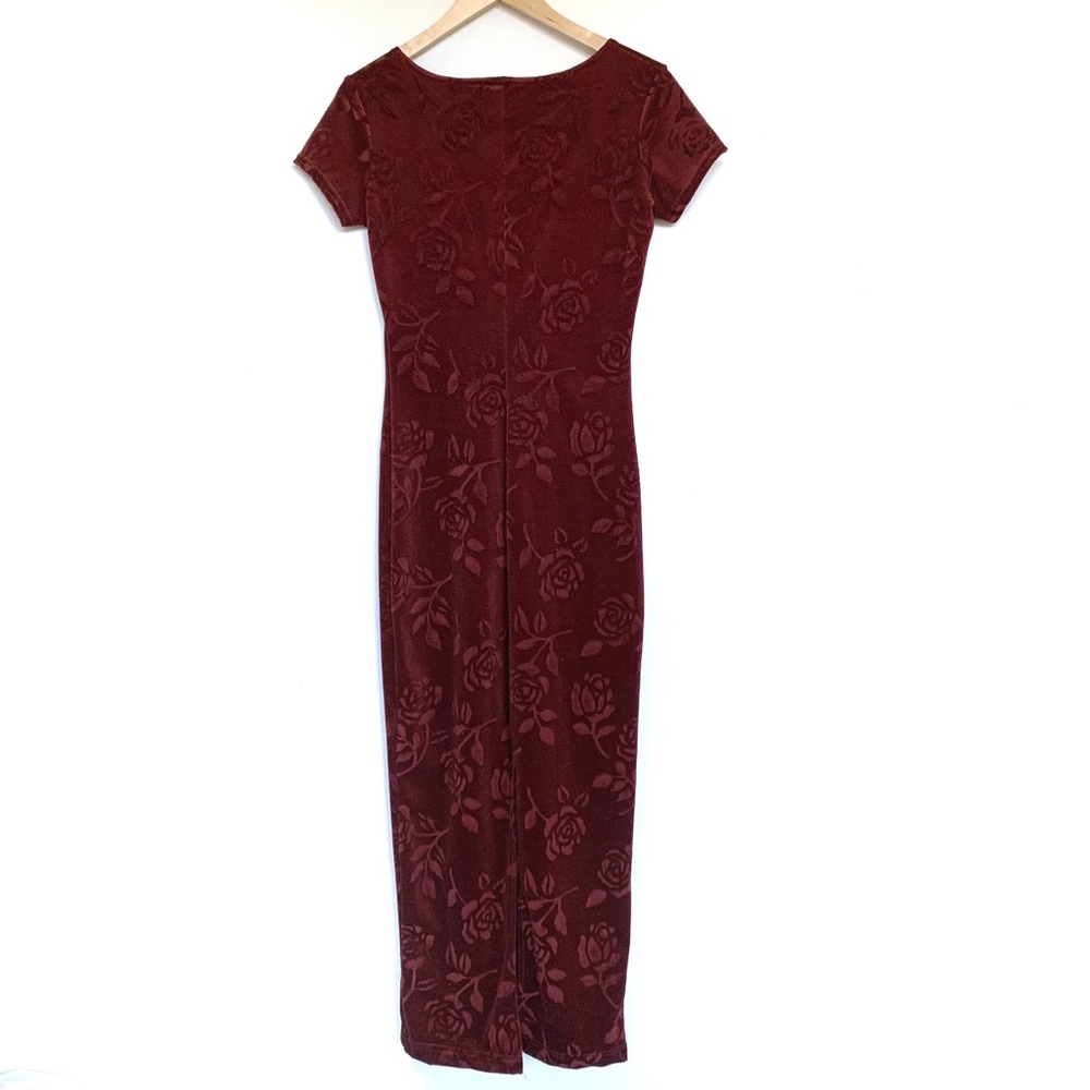 FREE w Any Purchase Vintage Velvet Rose Maxi Dress - Picture 2 of 8